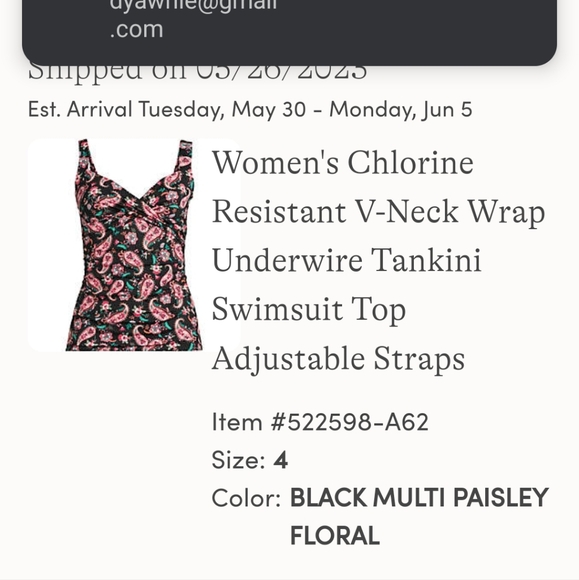 Lands end swimming suit top - Picture 4 of 4